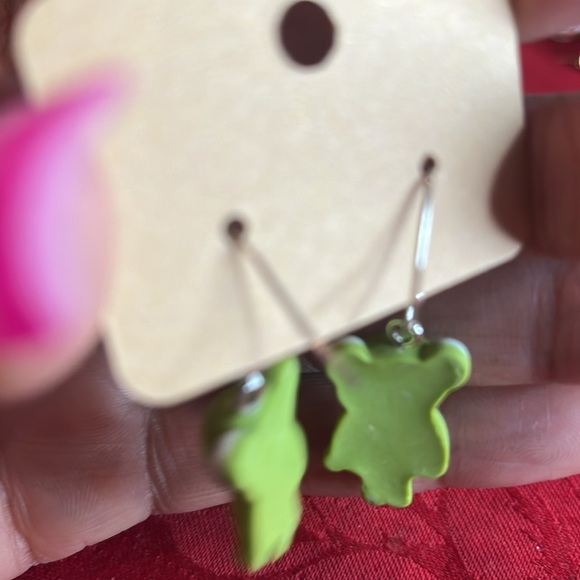 NWT Frog Earrings 1” Handmade For Women/Girls - Picture 6 of 8